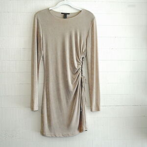 Forever 21 Mini Dress in Gold